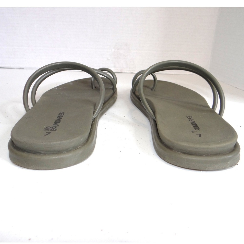 Toe Sandals Slate Grey Recovery Flip Flops‎ Womens Size 7 - Picture 6 of 7